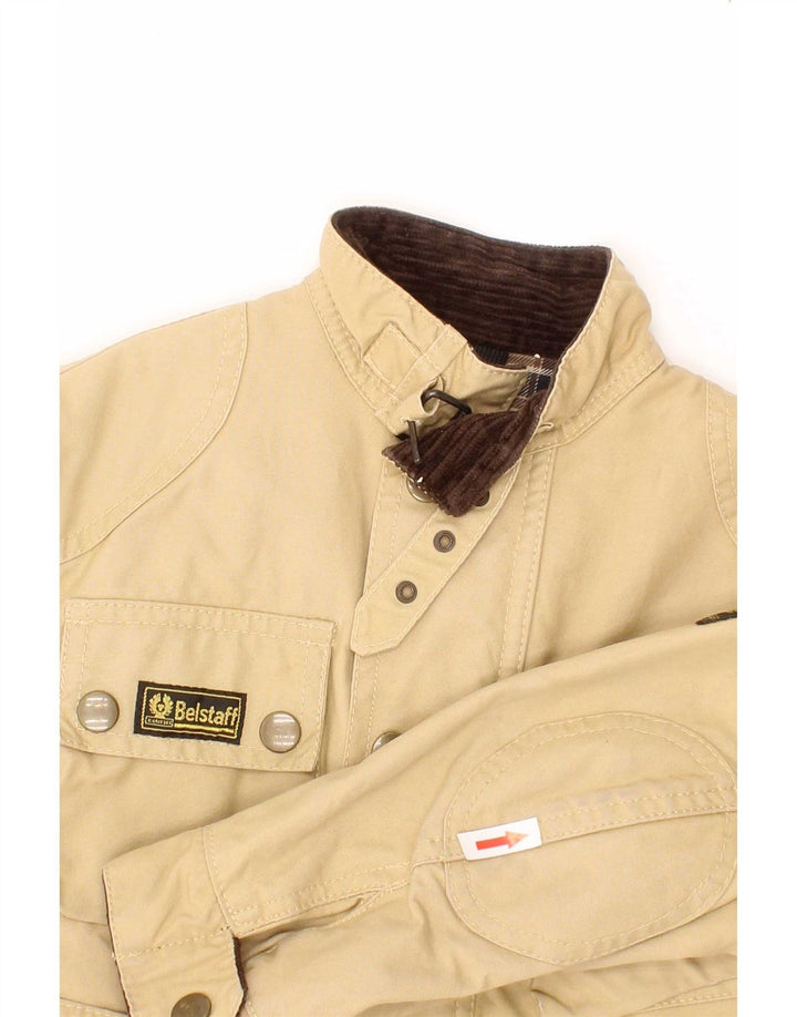 Belstaff Boys Utility Jacket 3-4 Years Beige Cotton Biker