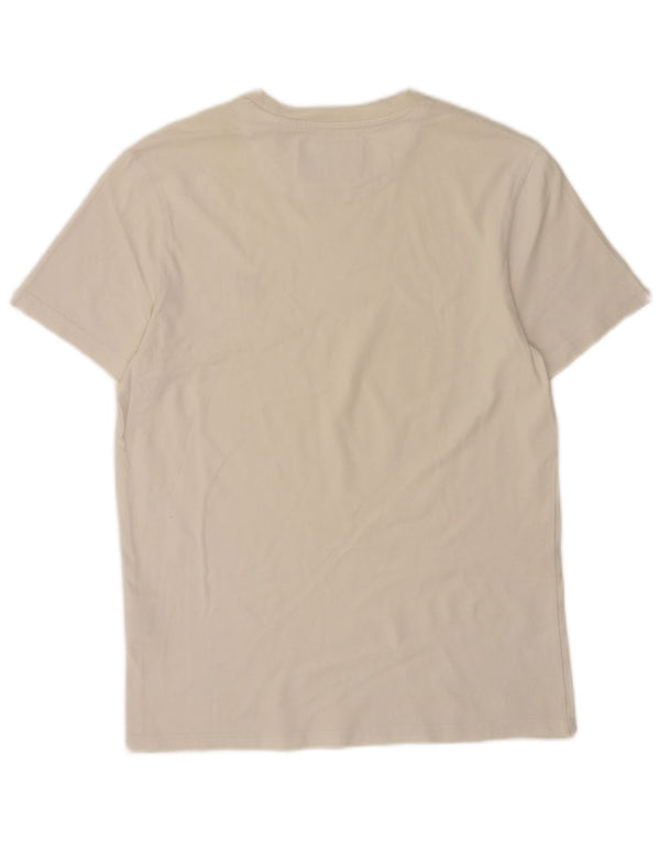 Lyle & Scott Mens T-Shirt Top Small White Cotton