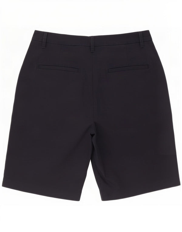 Marks & Spencer Womens Chino Shorts UK 12 Medium W28 Navy Blue Cotton