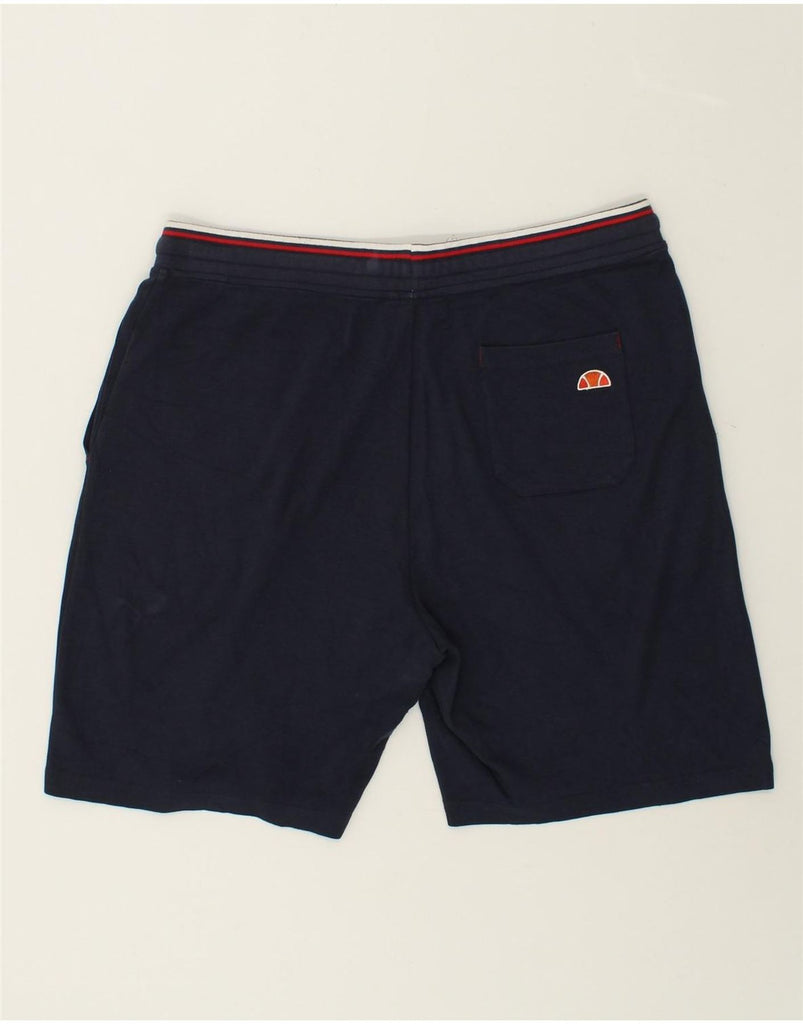 ELLESSE Mens Sport Shorts 2XL Navy Blue Cotton | Vintage Ellesse | Thrift | Second-Hand Ellesse | Used Clothing | Messina Hembry 