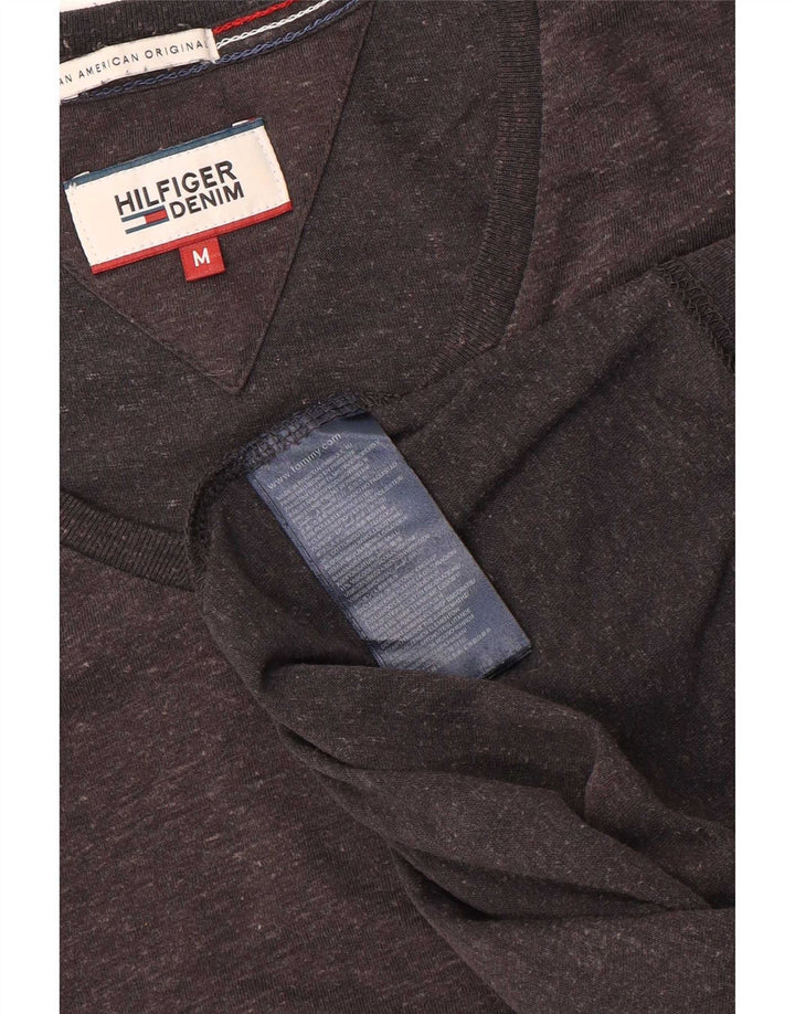 Tommy Hilfiger Mens T-Shirt Top Medium Grey Flecked Polyester