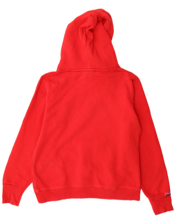 Superdry Womens Graphic Hoodie Jumper UK 18 XL Red Cotton