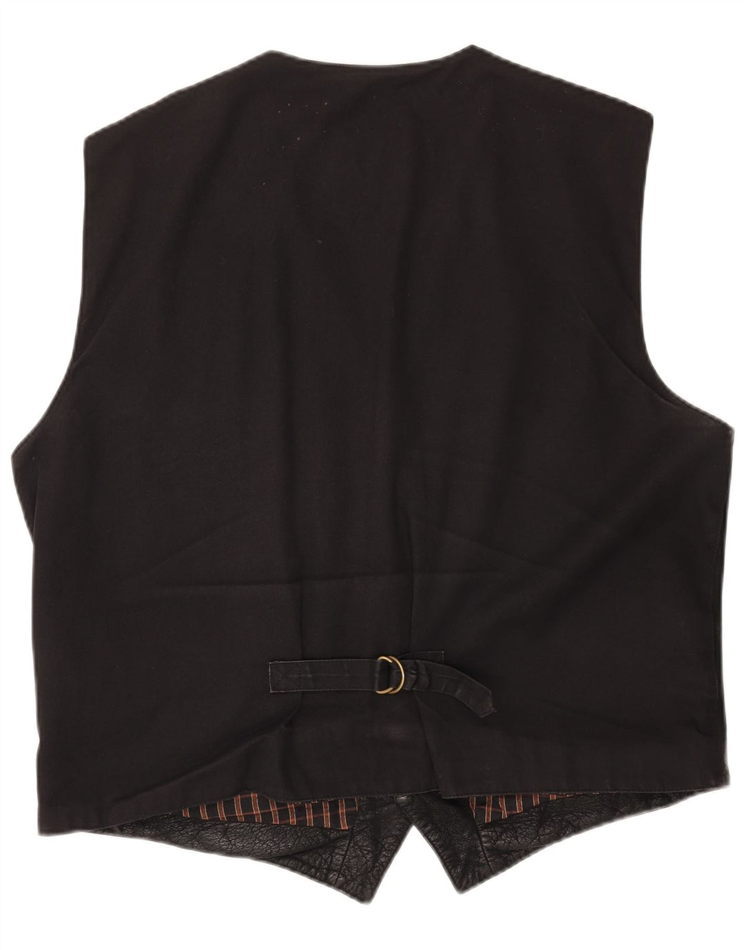 Hidepark Mens Leather Waistcoat 2XL Black Leather