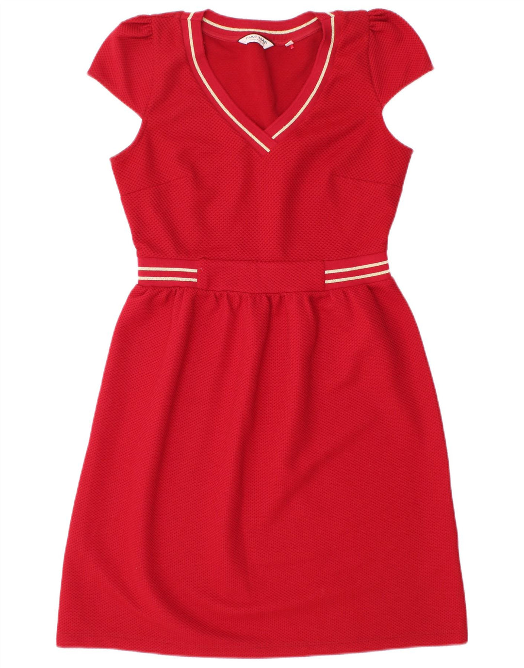 NAF NAF Womens A-Line Dress UK 10 Small Red Polyester