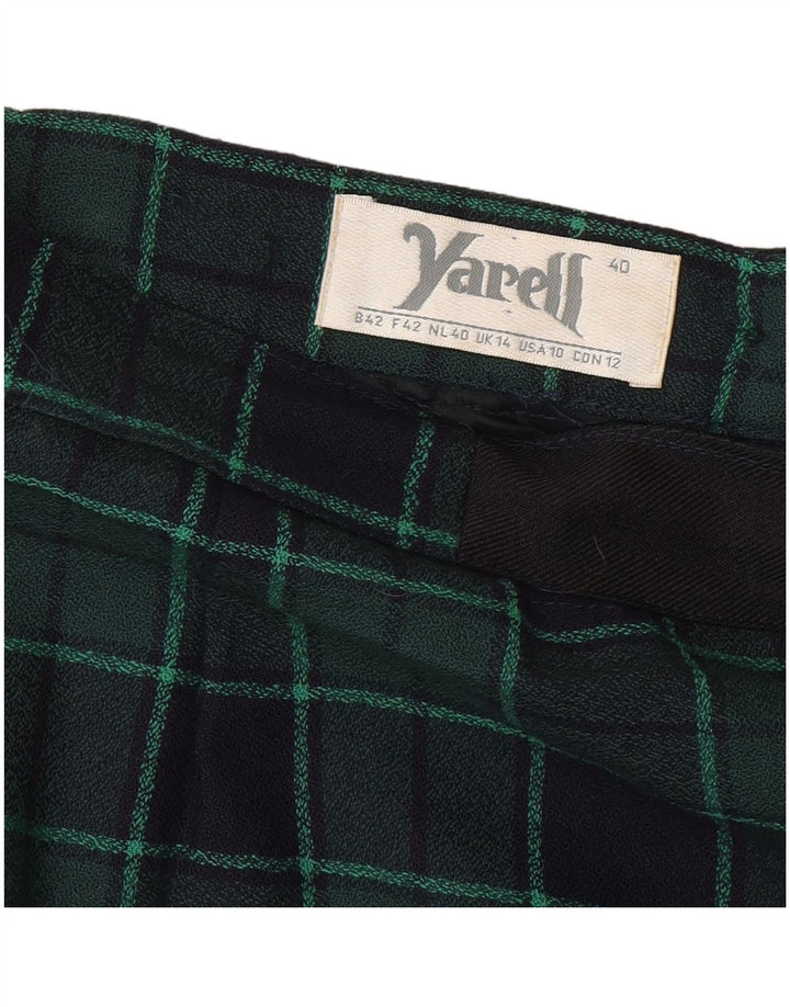 Yarell Womens Pencil Skirt EU 40 Medium W32 Green Plaid