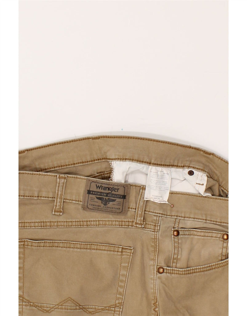 WRANGLER Mens Slim Straight Jeans W38 L30 Beige Cotton Vintage Wrangler and Second-Hand Wrangler from Messina Hembry 