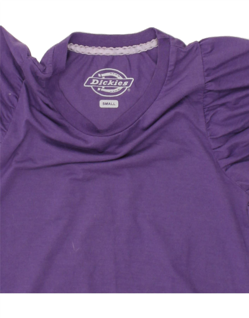 DICKIES Womens Blouse Top UK 10 Small Purple Polyester | Vintage Dickies | Thrift | Second-Hand Dickies | Used Clothing | Messina Hembry 