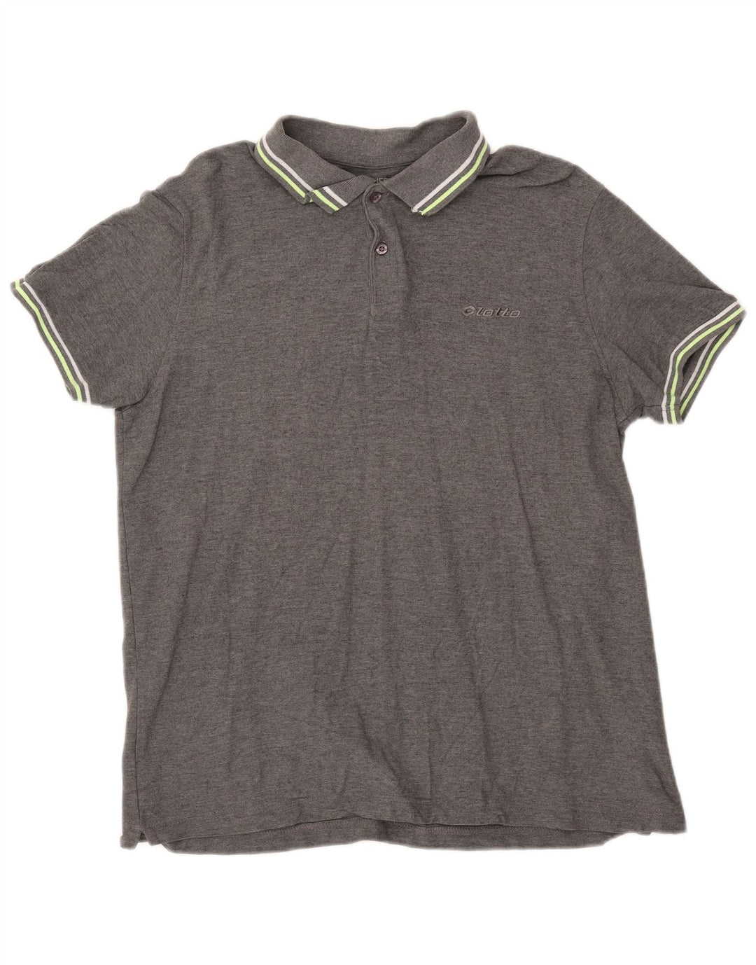 LOTTO Mens Polo Shirt XL Grey