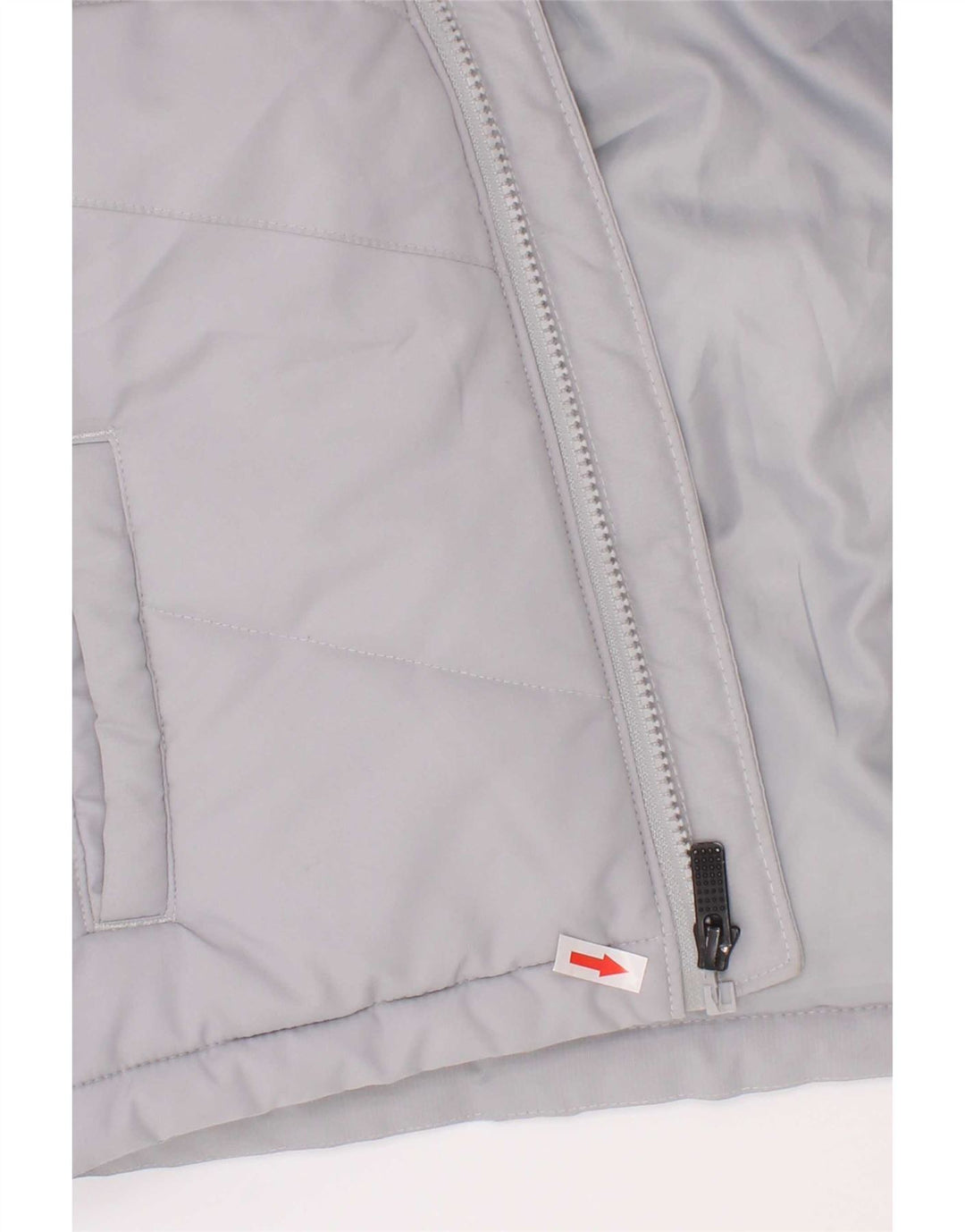 Nike Boys Hooded Padded Jacket 5-6 Years Medium Grey Polyester