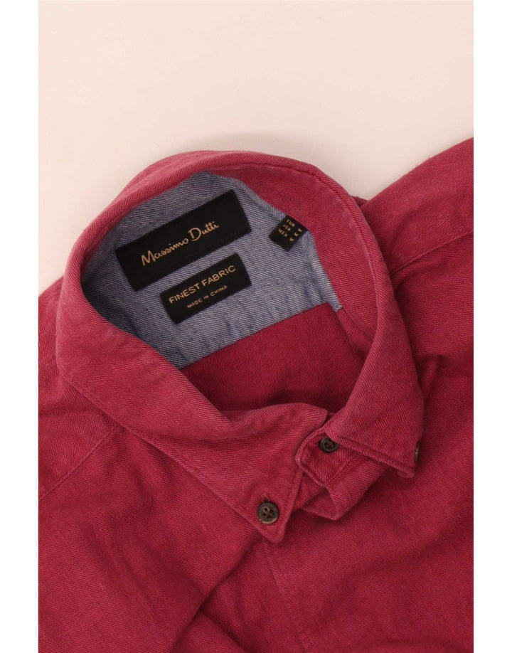 Massimo Dutti Mens Shirt Medium Pink
