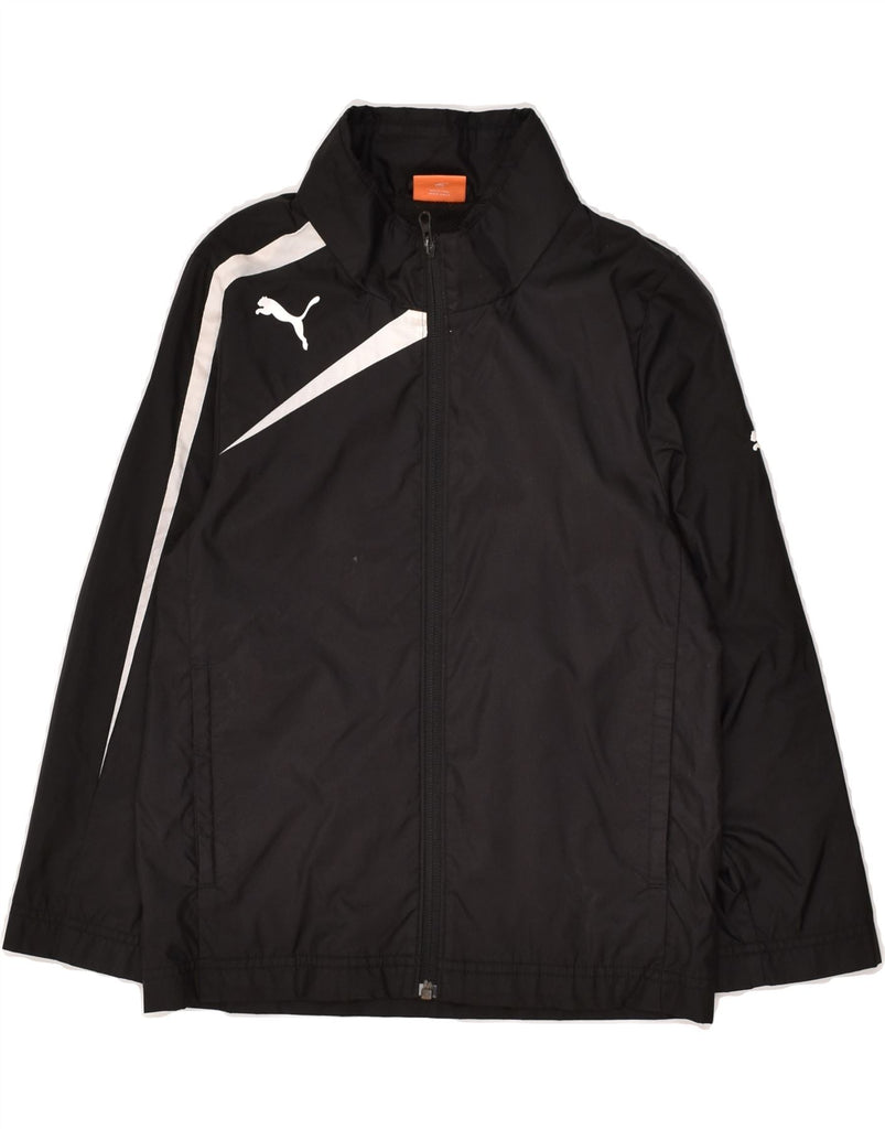 PUMA Boys Tracksuit Top Jacket 7-8 Years Black | Vintage Puma | Thrift | Second-Hand Puma | Used Clothing | Messina Hembry 