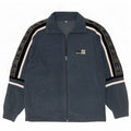 Brugi Mens Graphic Velour Tracksuit Top Jacket Small Grey Colourblock