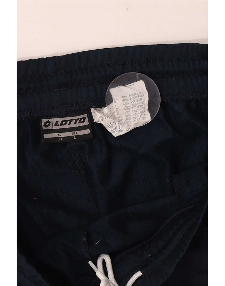 Lotto Mens Tracksuit Trousers Large Navy Blue Polyester