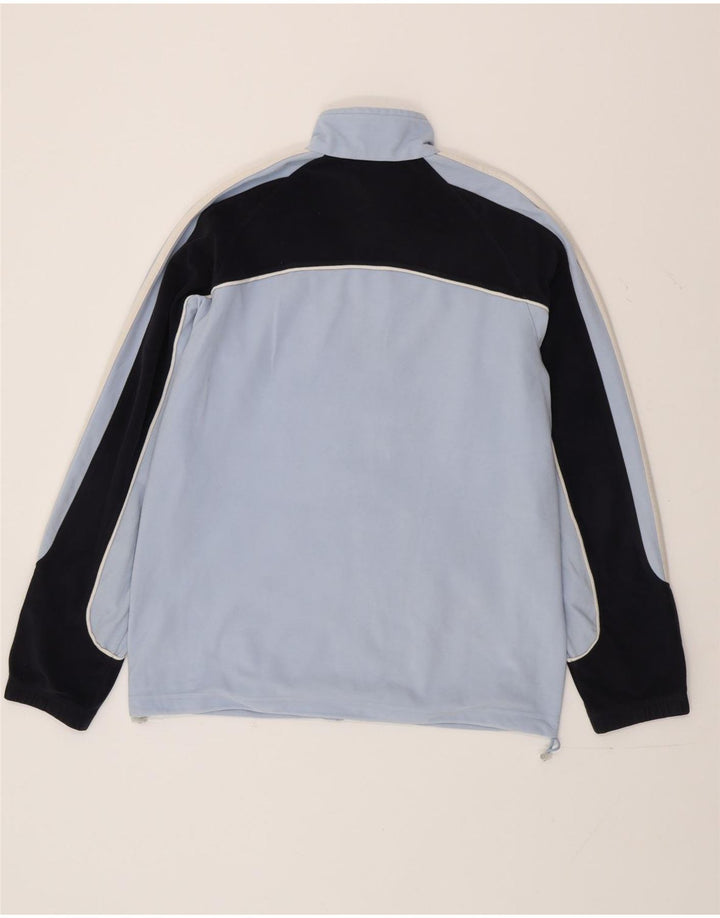 Adidas Boys Tracksuit Top Jacket 13-14 Years Blue Colourblock Polyester