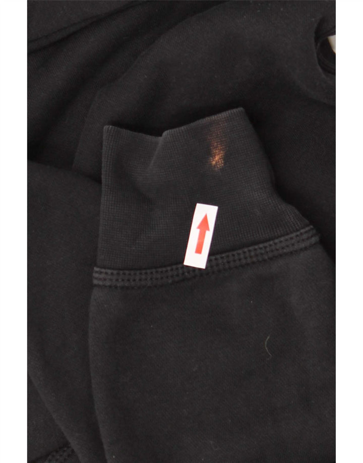 Nike Mens Hoodie Jumper Medium Black Cotton