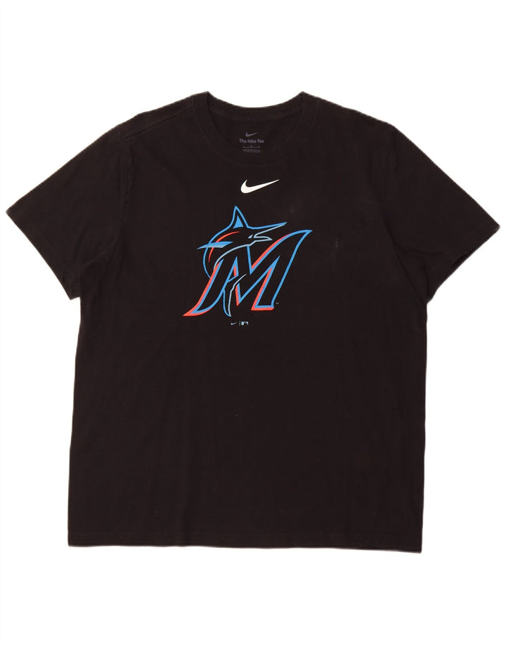 NIKE Mens Graphic T-Shirt Top Large Black