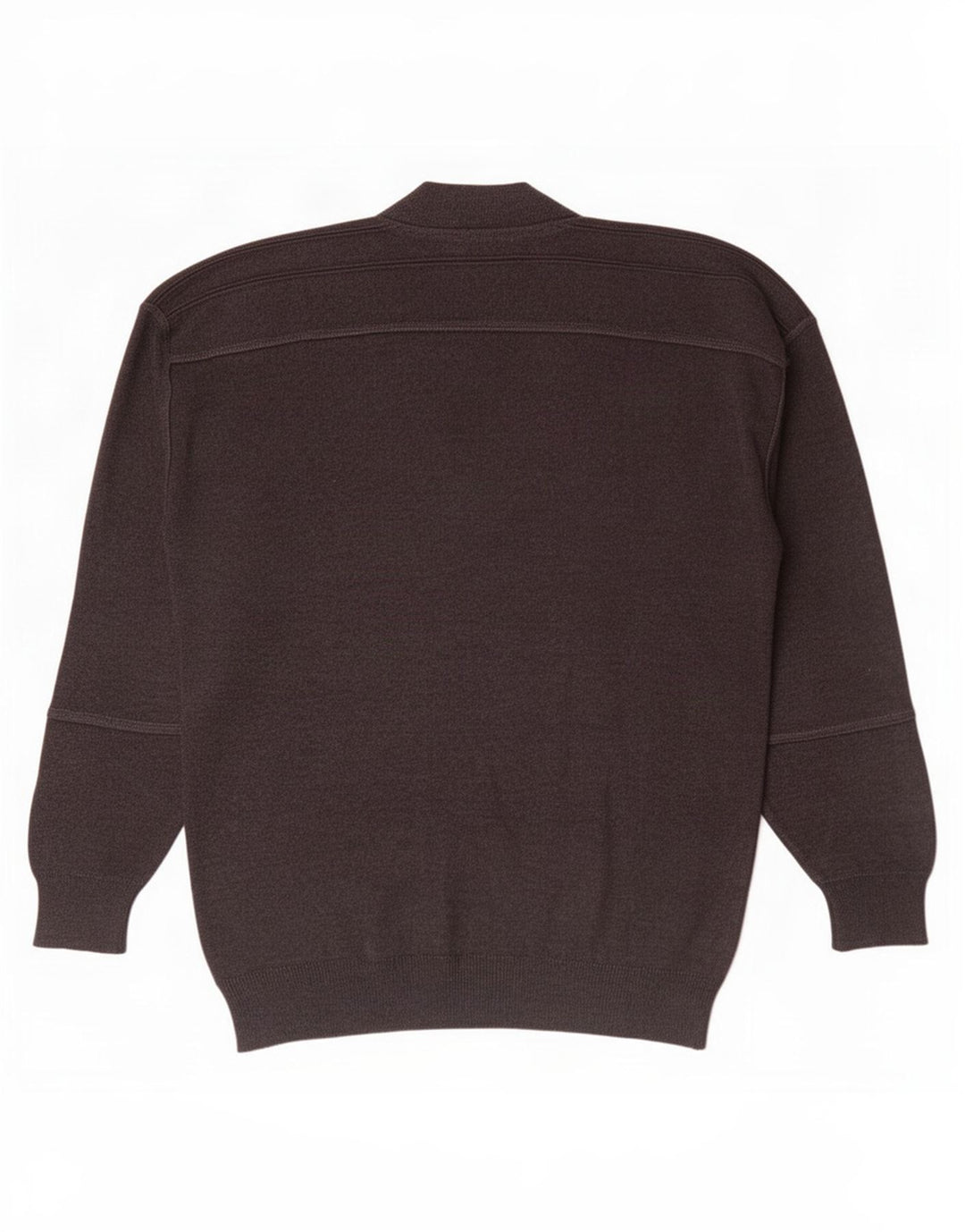 Il Granchio Mens V-Neck Jumper Sweater Large Grey Wool