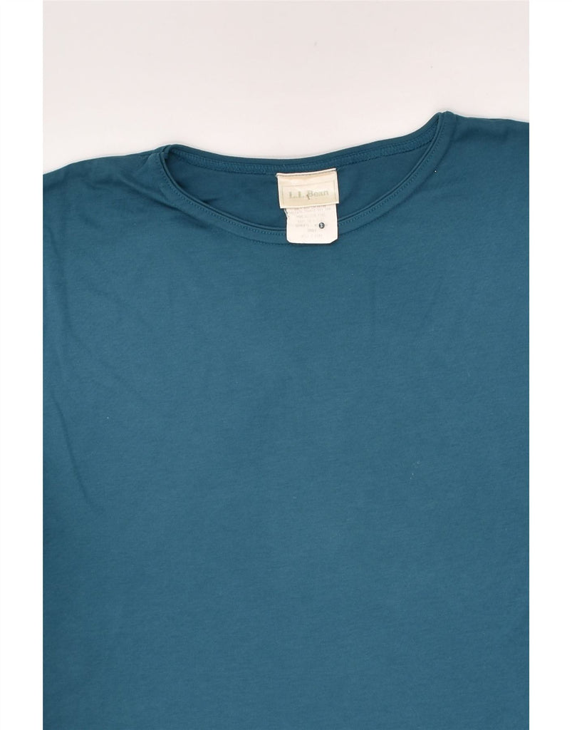 L.L.BEAN Womens T-Shirt Top UK 10 Small Turquoise Cotton | Vintage L.L.Bean | Thrift | Second-Hand L.L.Bean | Used Clothing | Messina Hembry 