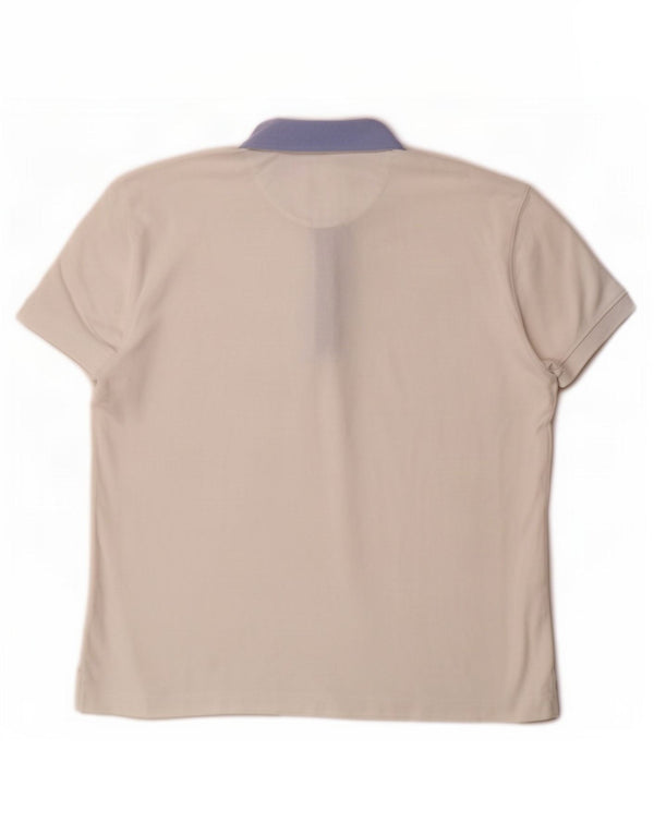 Massimo Dutti Mens Polo Shirt Large White