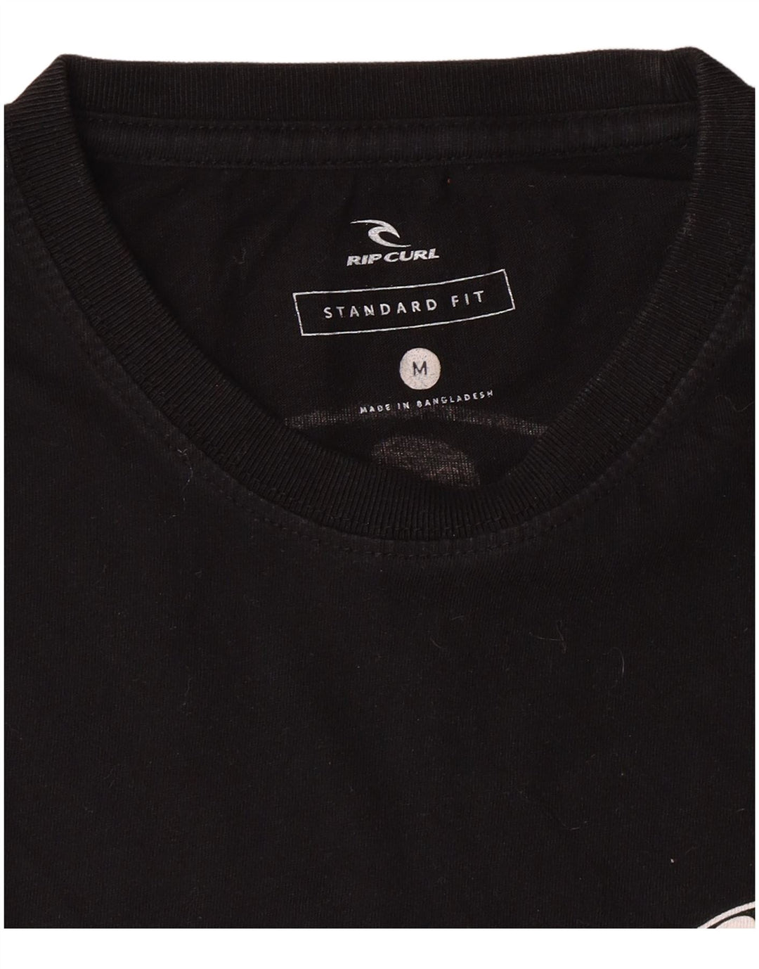 Rip Curl Mens Standard Fit Graphic T-Shirt Top Medium Black