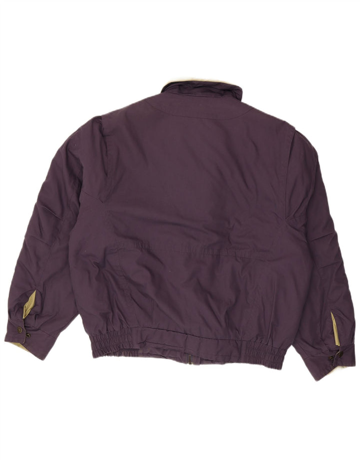 Umberto Rosetti Mens Padded Jacket UK 42 XL Purple Polyester