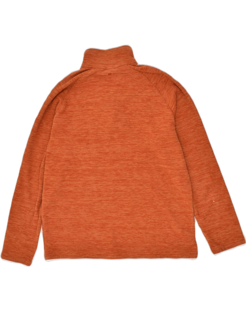 MOUNTAIN WAREHOUSE Mens Zip Neck Fleece Jumper Large Orange Polyester | Vintage Mountain Warehouse | Thrift | Second-Hand Mountain Warehouse | Used Clothing | Messina Hembry 