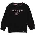 RICHMOND Baby Girls Graphic Sweatshirt Jumper 12-18 Months Black Cotton Vintage Richmond and Second-Hand Richmond from Messina Hembry 