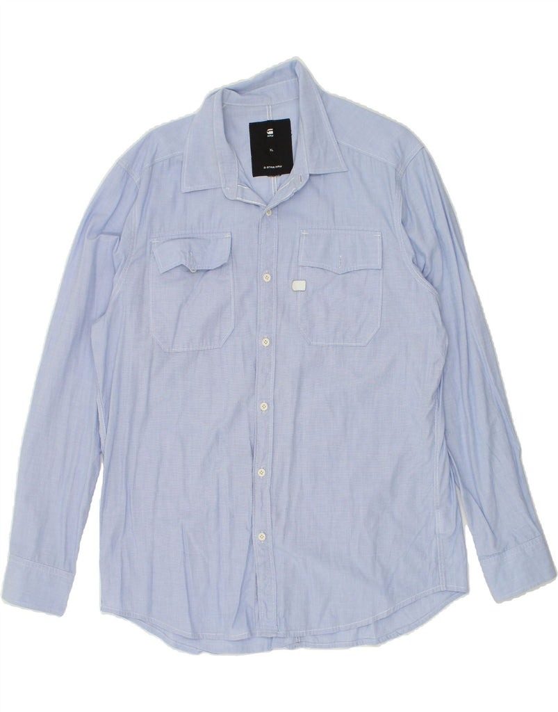 G-STAR Mens Shirt XL Blue Cotton | Vintage G-Star | Thrift | Second-Hand G-Star | Used Clothing | Messina Hembry 