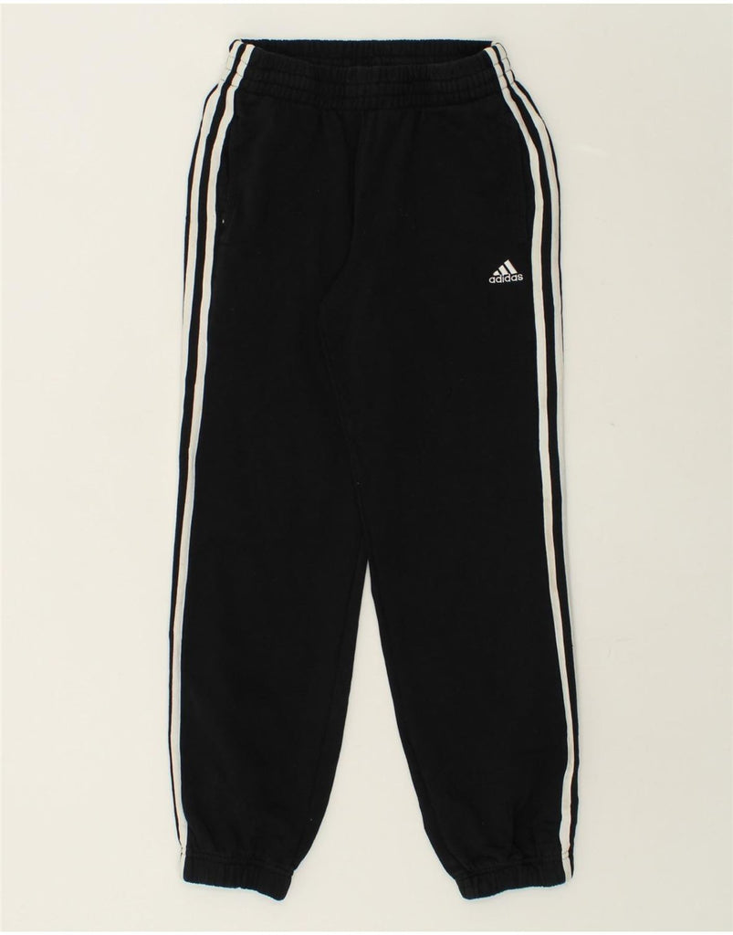 ADIDAS Boys Tracksuit Trousers Joggers 11-12 Years Medium  Black Cotton | Vintage Adidas | Thrift | Second-Hand Adidas | Used Clothing | Messina Hembry 