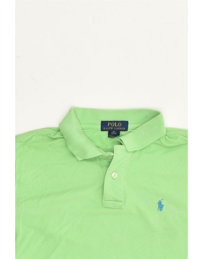 POLO RALPH LAUREN Boys Polo Shirt 10-11 Years Medium Green Cotton | Vintage Polo Ralph Lauren | Thrift | Second-Hand Polo Ralph Lauren | Used Clothing | Messina Hembry 