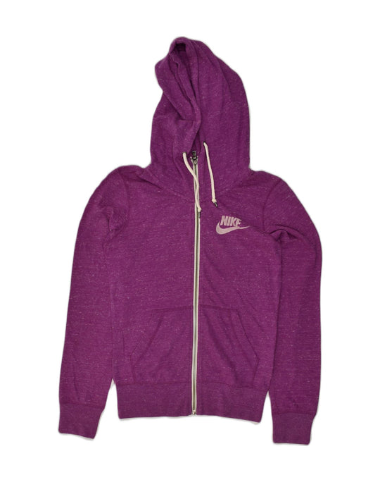Felpa con cappuccio e zip da donna NIKE UK 6 XS Viola Poliestere |  Abbigliamento vintage e di seconda mano online | Messina Hembry