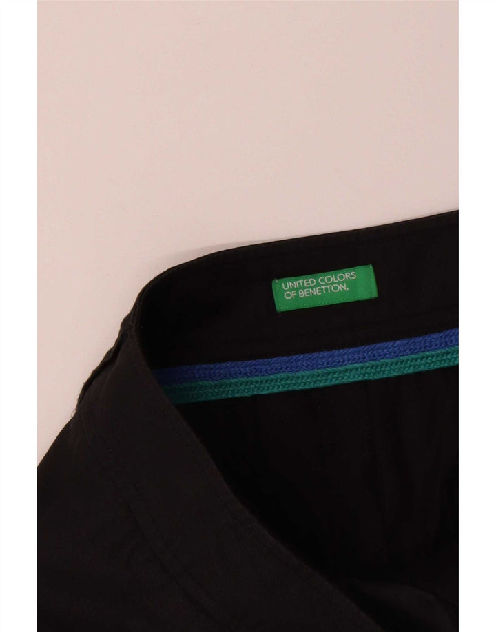 Benetton Womens A-Line Skirt W30 Medium Black