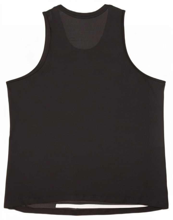 Nike Mens Dri Fit Vest Top XL Black Pinstripe Polyester