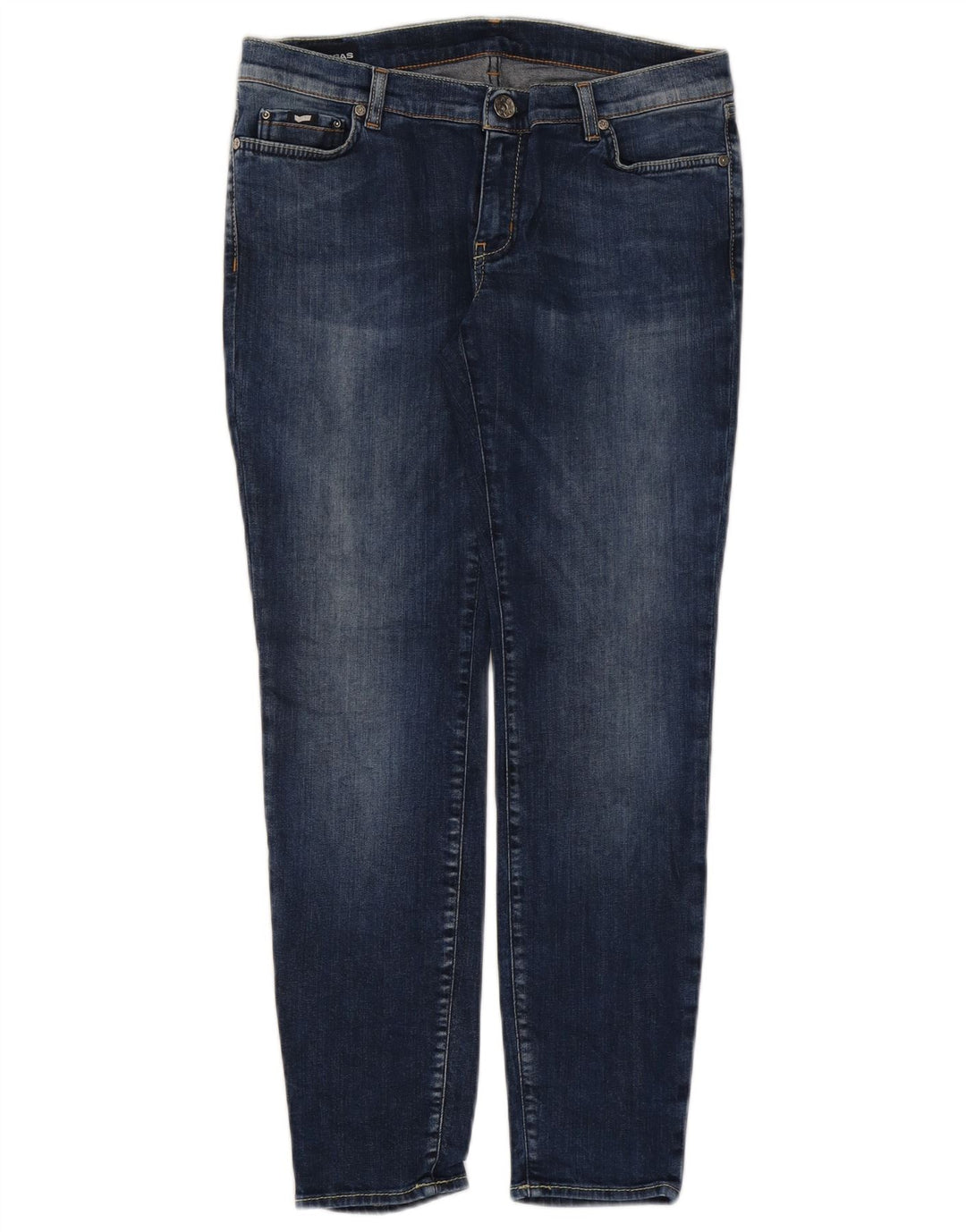 Gas Womens Slim Jeans W31 L28 Blue Cotton