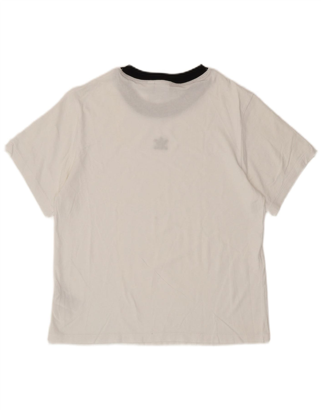 ADIDAS Womens Oversized T-Shirt Top UK 8 Small White Cotton