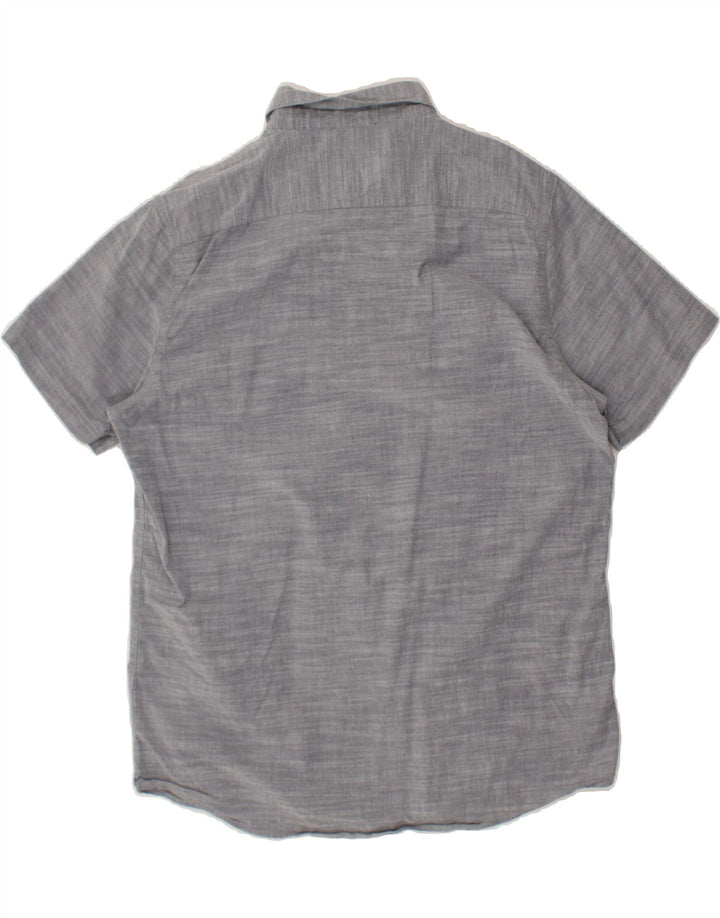 LEE Mens Regular Fit Short Sleeve Shirt Large Grey Cotton Vintage Lee and Second-Hand Lee from Messina Hembry 