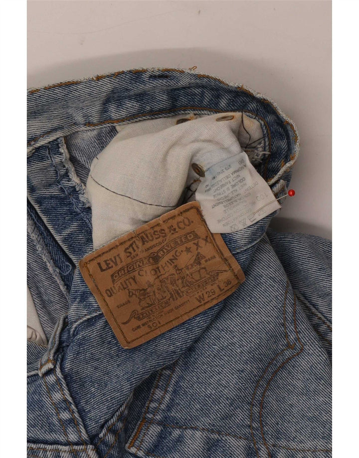 Levi's Womens 501 Denim Shorts W29 Medium Blue Cotton