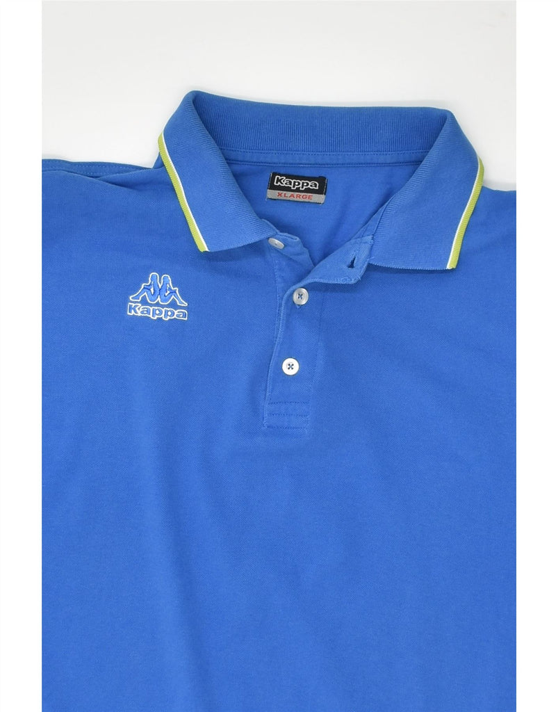 KAPPA Mens Polo Shirt XL Blue Cotton | Vintage Kappa | Thrift | Second-Hand Kappa | Used Clothing | Messina Hembry 