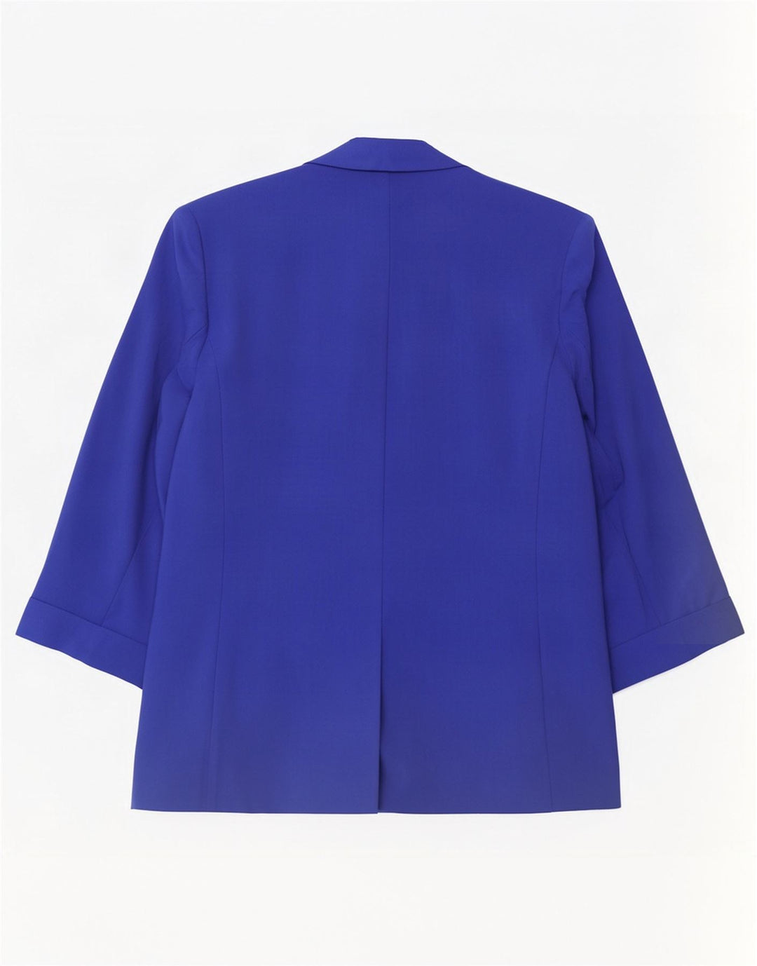 Marks & Spencer Womens 3/4 Sleeve Open Blazer Jacket UK 20 2XL Blue
