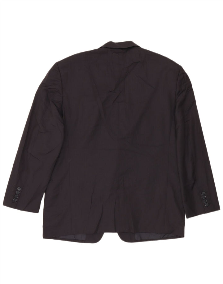 Marks & Spencer Mens 2 Button Blazer Jacket UK 42 XL Navy Blue New Wool