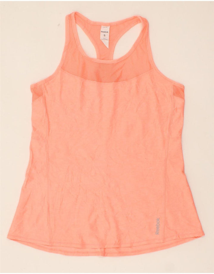REEBOK Womens Vest Top UK 10 Small Pink Polyester Vintage Reebok and Second-Hand Reebok from Messina Hembry 