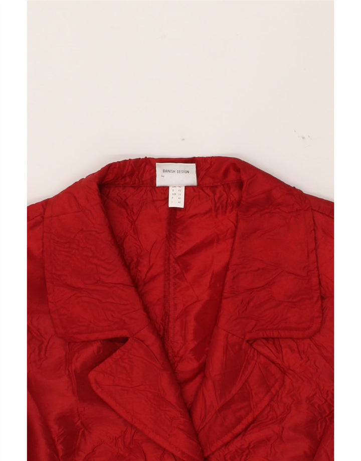 JORLI Womens 3 Button Blazer Jacket UK 16 Large Red Polyester Vintage Jorli and Second-Hand Jorli from Messina Hembry 