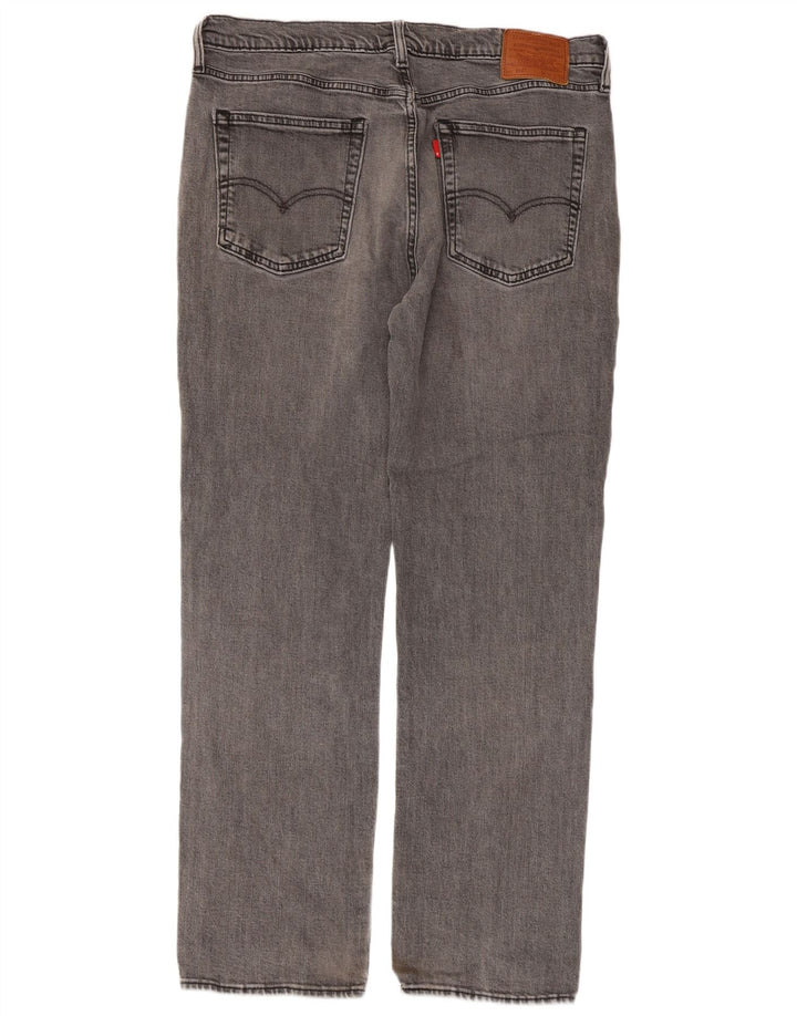 Levi's Mens 514 Straight Jeans W36 L32 Grey Cotton Classic