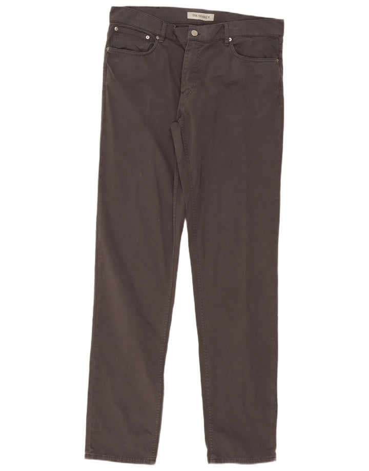 Trussardi Mens Slim Casual Trousers W36 L36 Grey