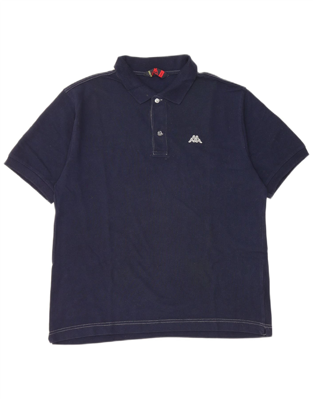 Kappa Mens Polo Shirt Small Navy Blue Cotton