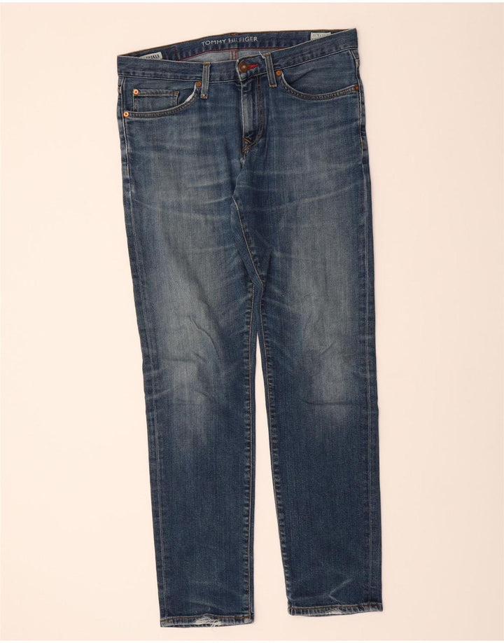 TOMMY HILFIGER Mens Slim Jeans W33 L32 Blue Vintage Tommy Hilfiger and Second-Hand Tommy Hilfiger from Messina Hembry 