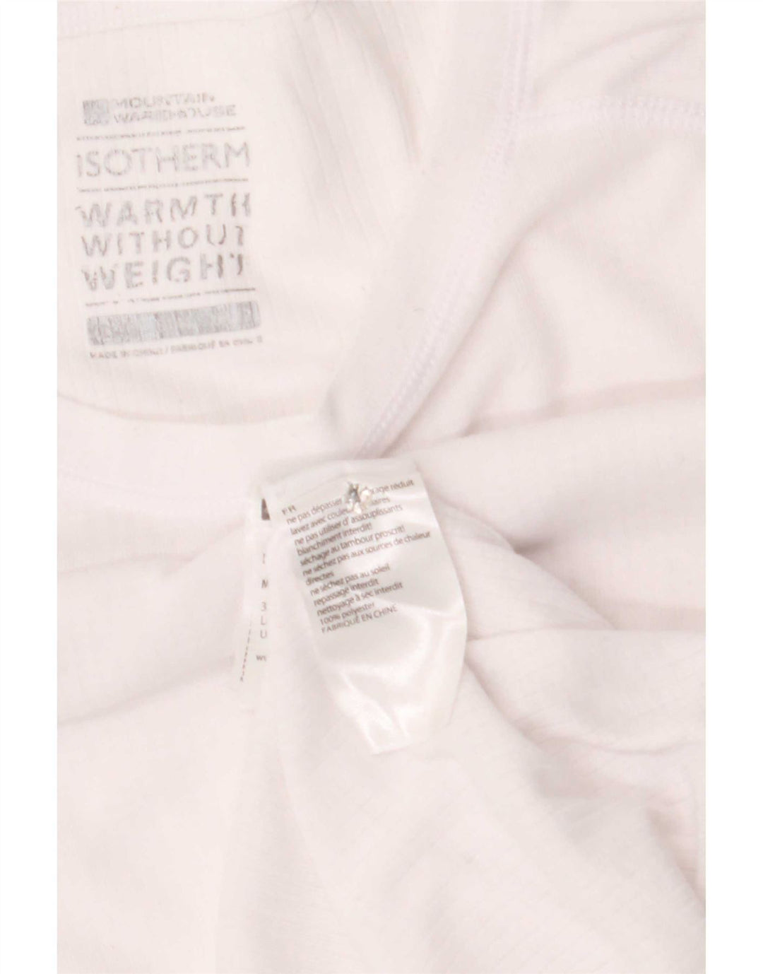 Mountain Warehouse Womens Top Long Sleeve UK 16 Large White Polyester