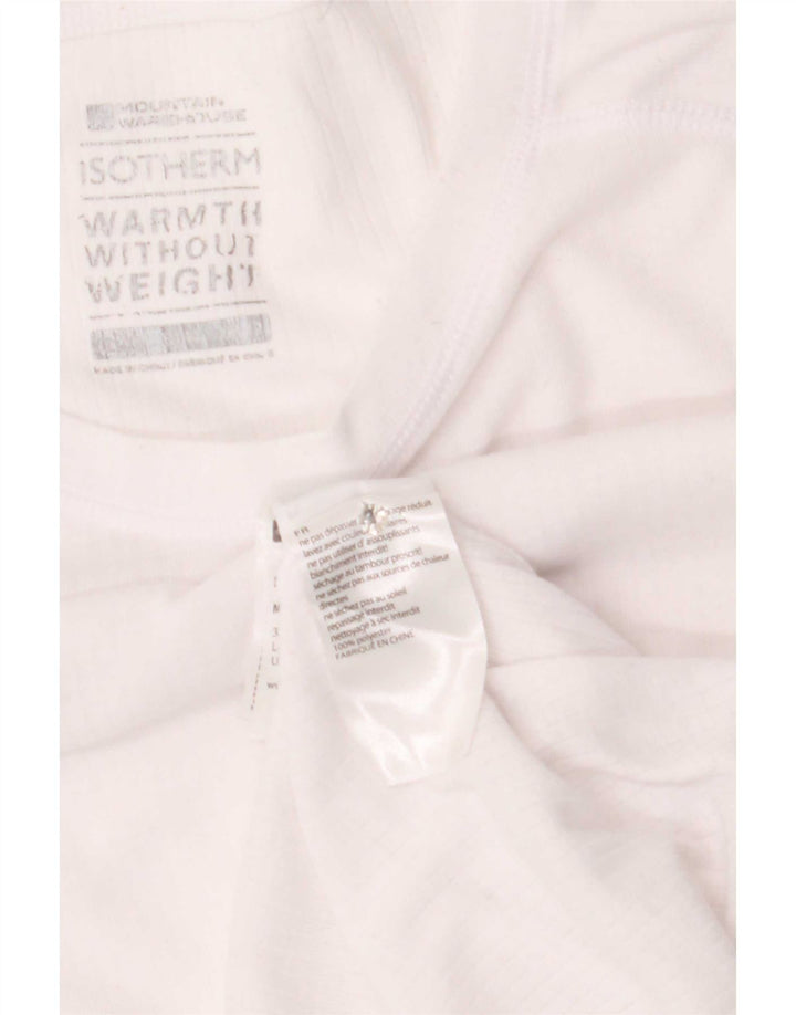 Mountain Warehouse Womens Top Long Sleeve UK 16 Large White Polyester