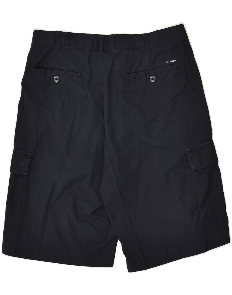 MASH Mens Cargo Shorts IT 46 Small W30 Navy Blue | Vintage Mash | Thrift | Second-Hand Mash | Used Clothing | Messina Hembry 