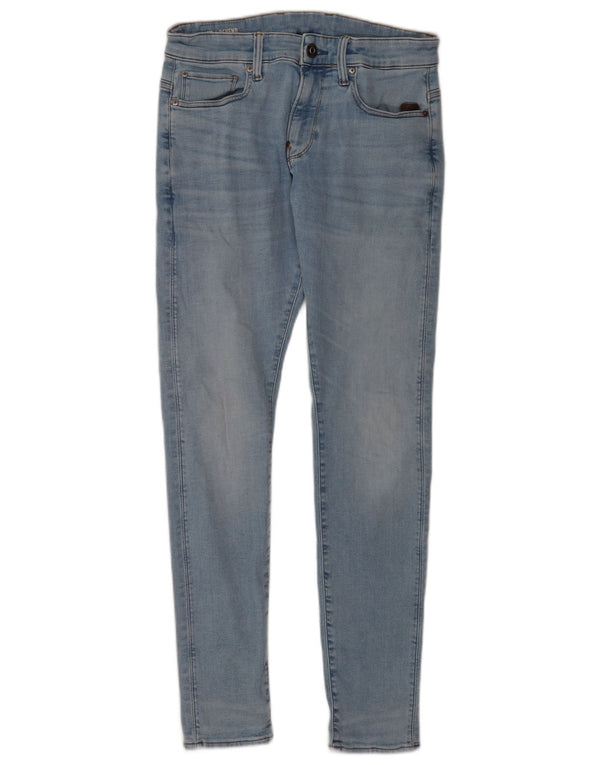 G-Star Mens Revend Skinny Jeans W30 L32 Blue Cotton